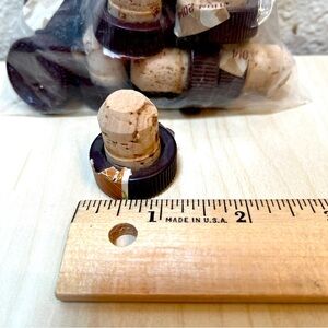 Corks Stoppers! Set of 12. Plastic cap, cork stopper. Arts & Crafts & DIY